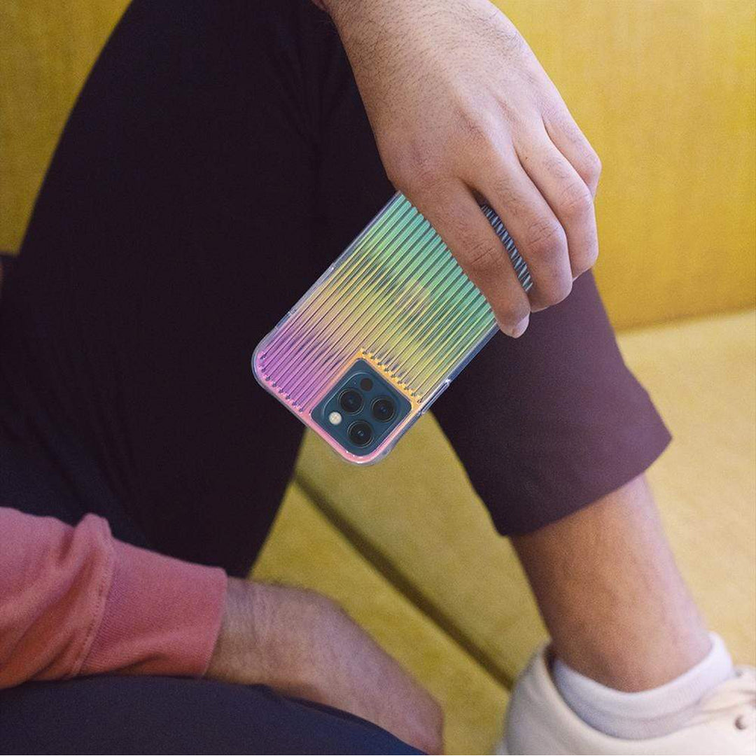 Case-Mate Tough Groove for iPhone 13 Pro Max 6.7" 5G with Antimicrobial - Iridescent (Barcode: 840171708769 )