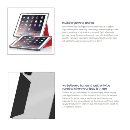 STM Studio for iPad A16 11th Gen ( 2025 ) / iPad 10.9” 10th Gen ( 2022 ) - Grey (Barcode : 810046113639 )