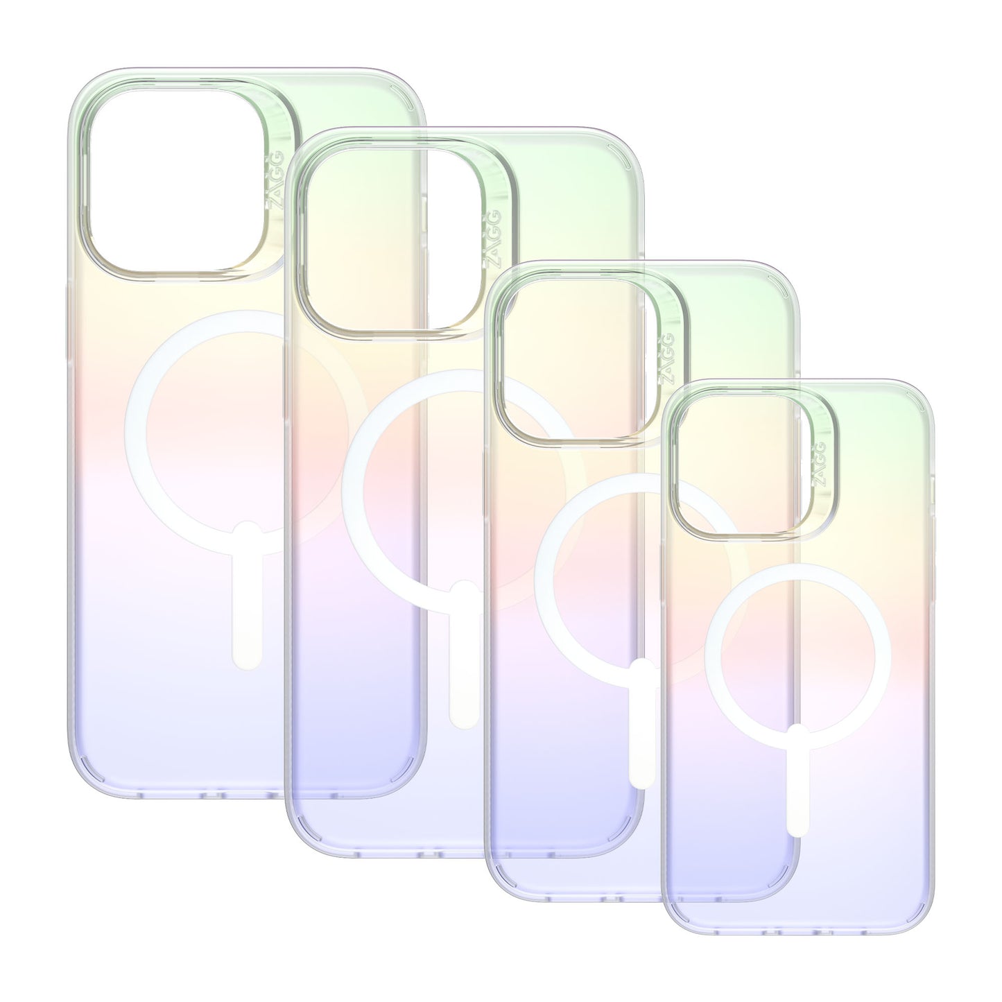 ZAGG Iridescent Snap for iPhone 14 - Magsafe Compatible Case - Matte Iridescent