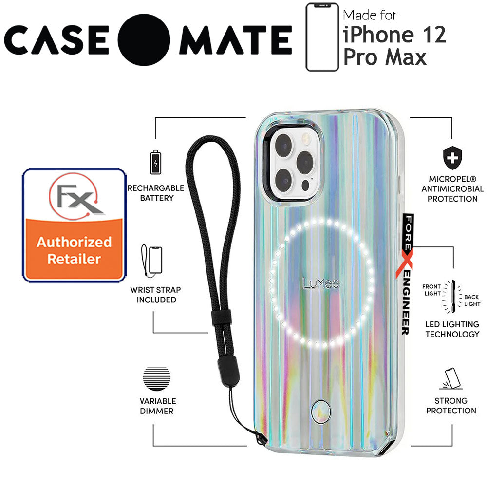 Case Mate LuMee Holographic for iPhone 12 Pro Max 5G 6.7" - Paris Hilton Edition with MicroPel (Barcode: 846127197175)