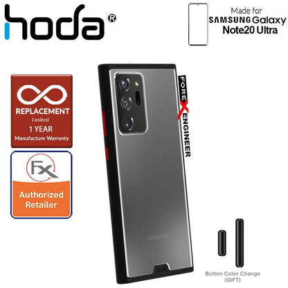 [RACKV2_CLEARANCE] Hoda Rough Military Case for Samsung Galaxy Note 20 Ultra - Military Drop Protection ( Black ) ( Barcode: 4713381517826 )