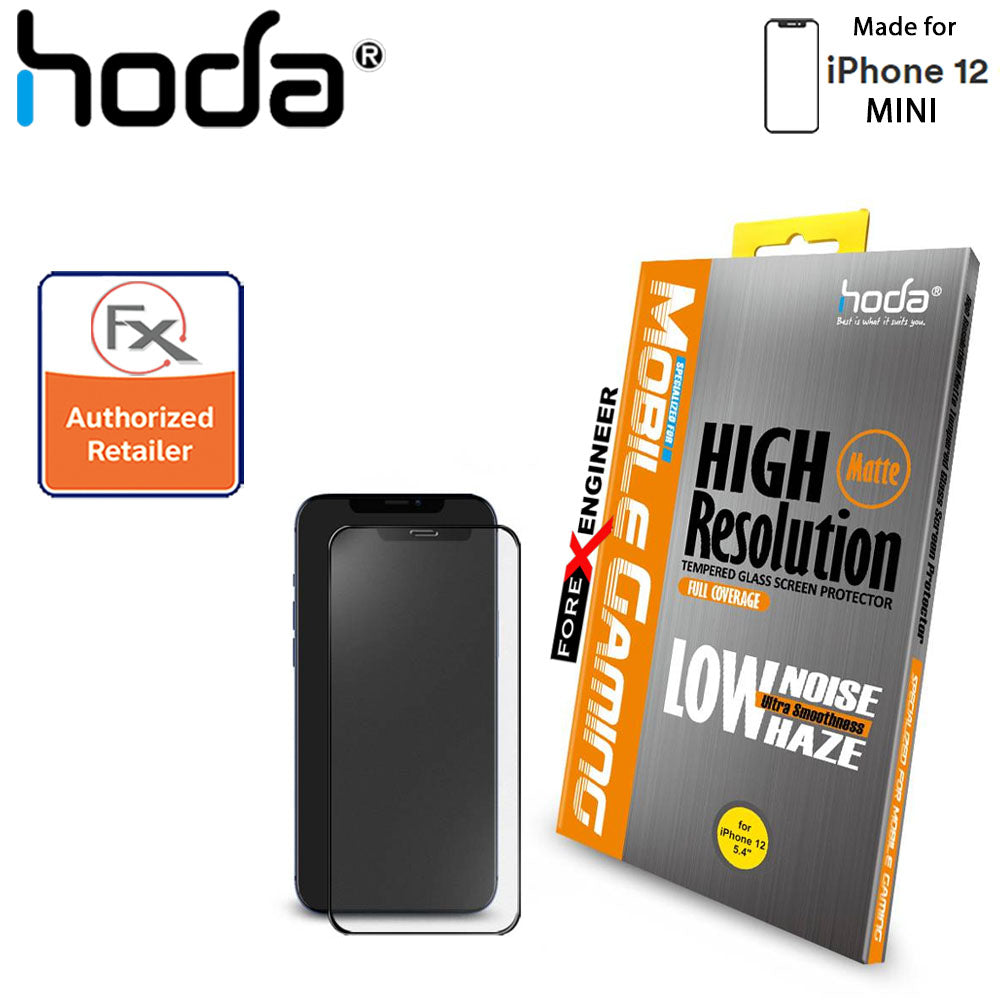 Hoda Tempered Glass for iPhone 12 Mini (5.4") - 2.5D 0.33mm Full Coverage Screen Protector - Matte (Barcode : 4713381518410 )