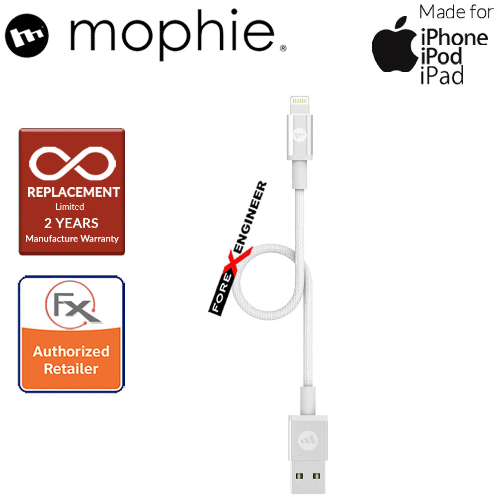 Mophie USB-A to Lightning Cable 9cm ( White ) ( Barcode : 848467093742 )