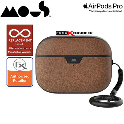 Mous for Airpods Pro Case - Comes with Carabiner Keychain - Brown Leather Colour ( Barcode : 5060624483158 )