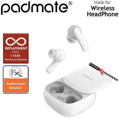 Padmate Pamu Slide True Wireless Earbud Headphones ( Qualcomm aptX ) ( White ) ( Barcode: 6956617490144 )
