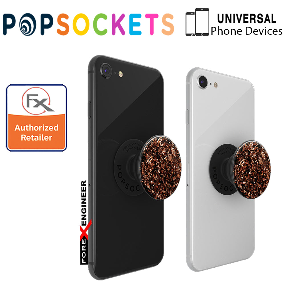 PopSockets PopGrip  Swappable Premium ( Foil Confetti Copper) ( Barcode : 842978158273 )