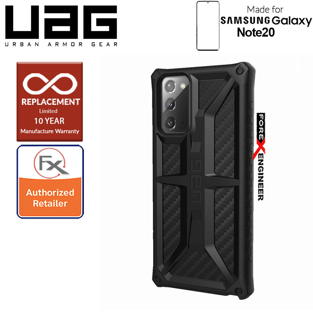 UAG Monarch for Samsung Galaxy Note 20 5G 2020 - Rugged Military Drop Tested -  Carbon Fiber ( Barcode : 812451036411 )