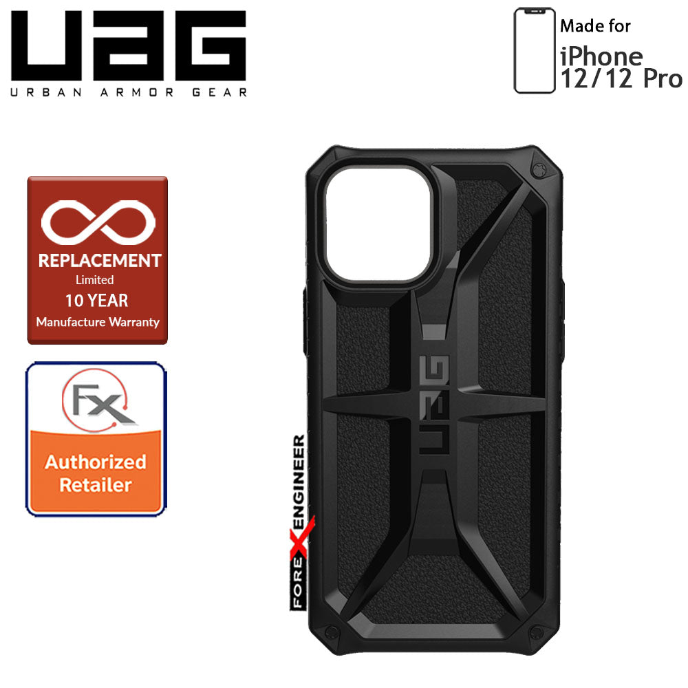 [RACKV2_CLEARANCE] UAG Monarch for iPhone 12 - 12 Pro 5G 6.1" - Rugged Military Drop Tested ( Black ) - ( Barcode : 812451036046 )