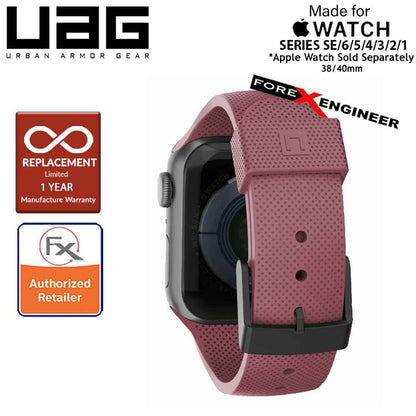 UAG [U] Dot Silicone Strap for Apple Watch Series 7 - SE - 6 - 5 - 4 - 3 - 2 - 1 ( 41mm - 40mm - 38mm ) - Dusty Rose (Barcode: 812451036282 )