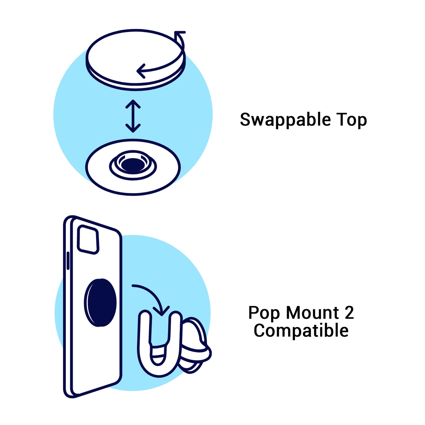 PopSockets PopGrip Swappable Premium - Thermochromatic (Barcode: 840173704813 )