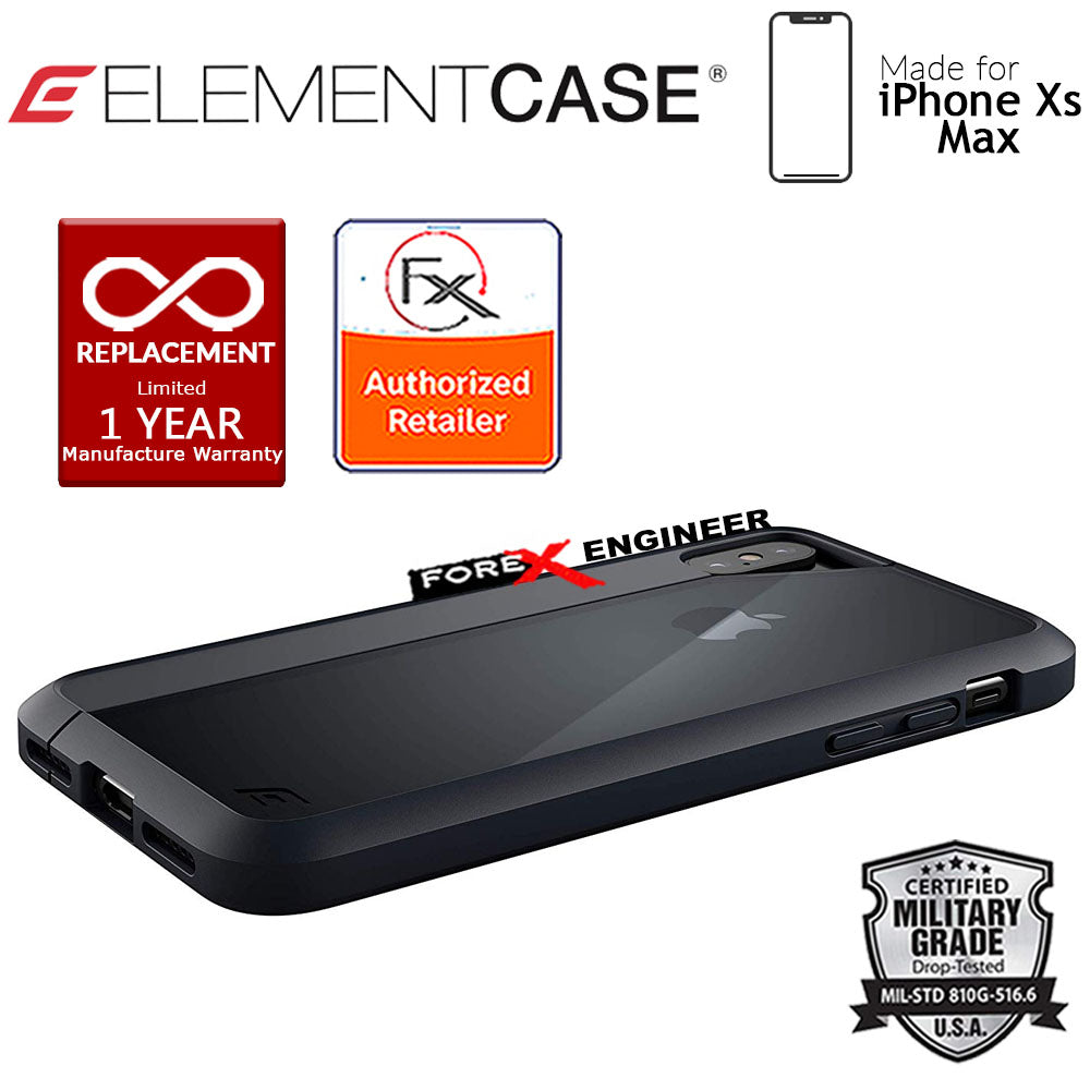Element Case Illusion for iPhone Xs Max - Military Spec Drop Protection - Black