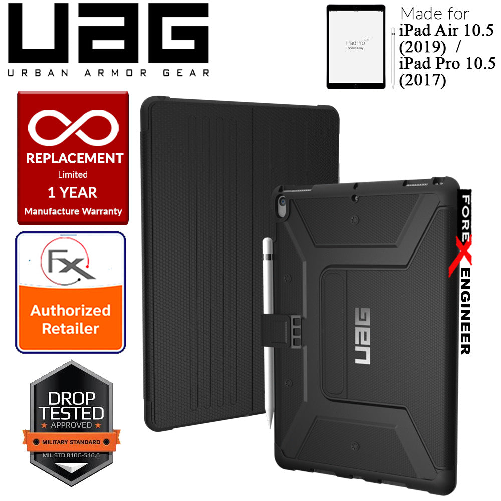 UAG Metropolis for iPad Air 10.5" (2019) - Pro 10.5" (2017) - Built-in Apple Pencil Holder and Adjustable Stand - Black