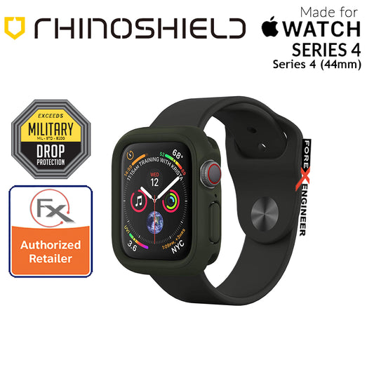 DE-RESERVE Rhinoshield CrashGuard NX for Apple Watch Series SE - 6 - 5 - 4 - 44mm - Camo Green