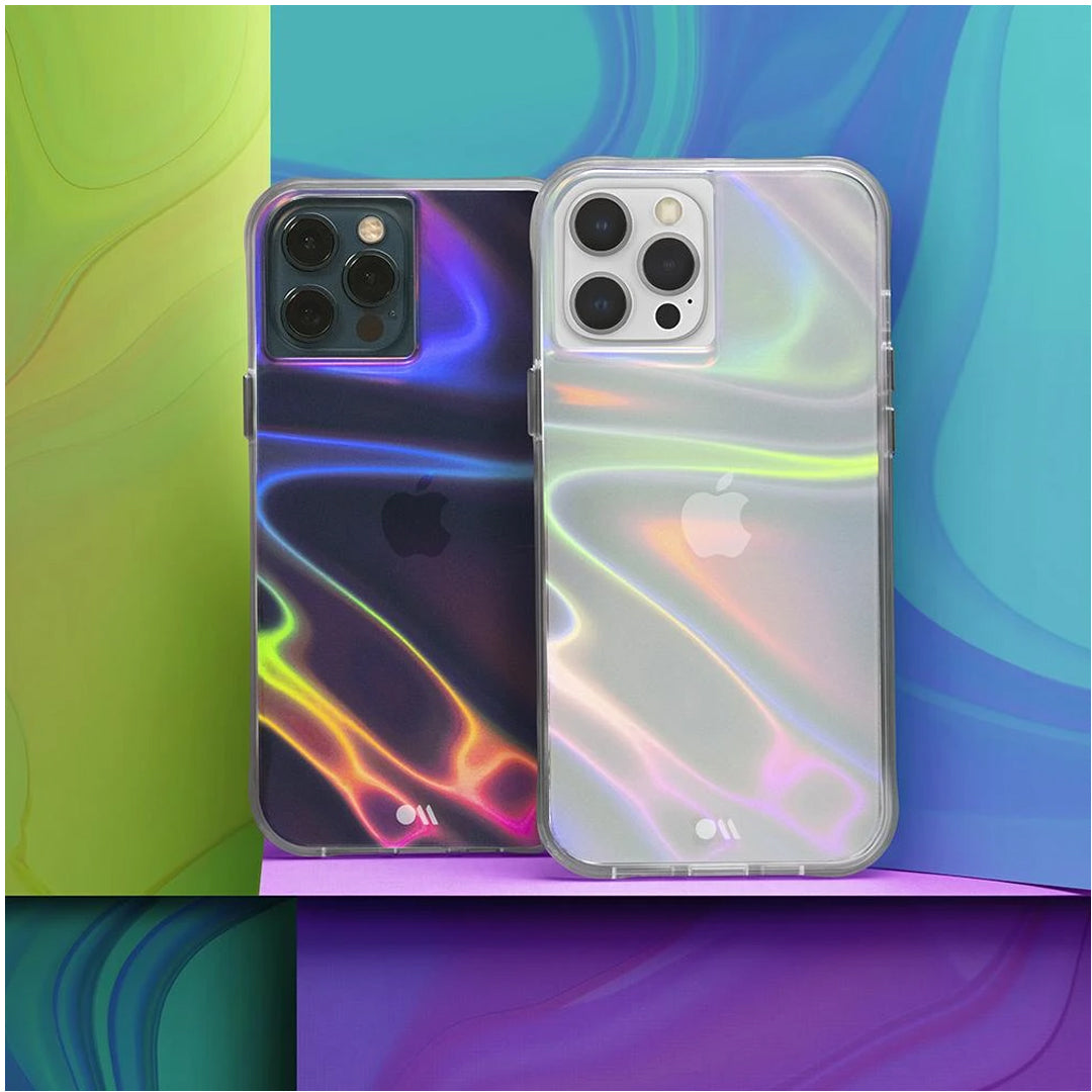 Case-Mate Soap Bubble for iPhone 13 Pro  6.1" 5G with Antimicrobial  - Iridescent (Barcode: 840171706437 )