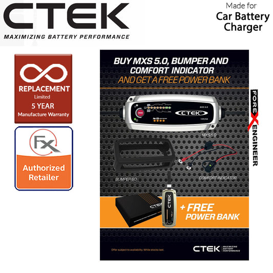 CTEK MXS5.0 + Bumper 60 + Comfort Indicator ( Barcode : 7340103403623 )