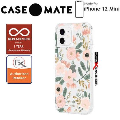 Case Mate Rifle Paper Co. for iPhone 12 Mini 5G 5.4" - Wild Flowers with MicroPel (Barcode: 846127196598 )