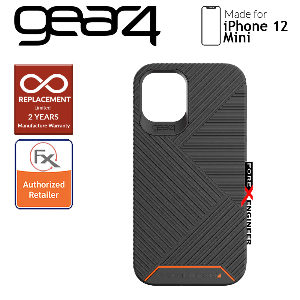 Gear4 Battersea for iPhone 12 Mini 5G 5.4"- D3O Material Technology - Drop Resistant Up to 5 meters - Black (Barcode : 840056127920)