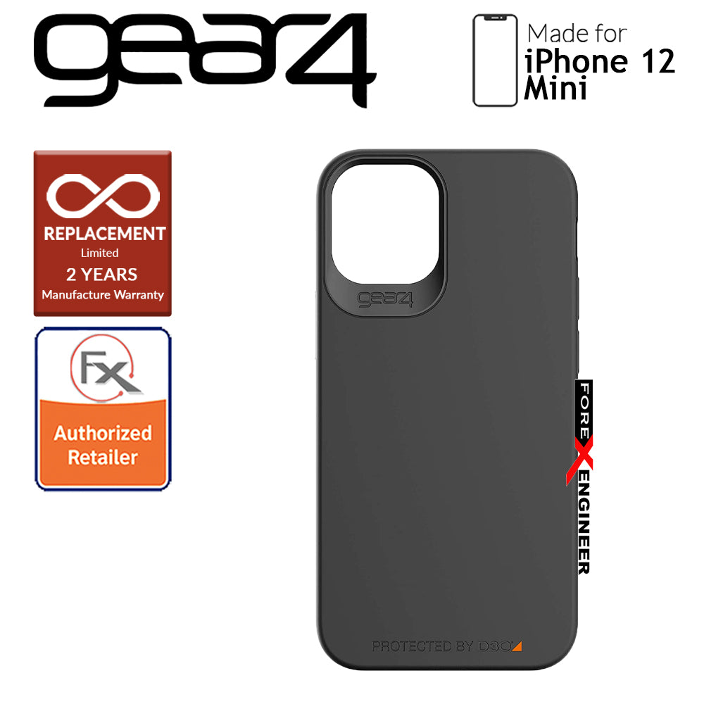 Gear4 Holborn Slim for iPhone 12 Mini 5G 5.4"- D3O Material Technology - Drop Resistant Up to 3 meters - Black (Barcode : 840056127944)
