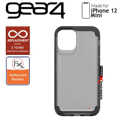 Gear4 Wembley Palette for iPhone 12 Mini 5G 5.4" - D3O Material Technology - Drop Resistant Up to 3 meters - Smoke (Barcode : 840056127845)