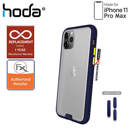 [RACKV2_CLEARANCE] HODA ROUGH Military Case for iPhone 11 Pro Max - Military Drop Protection - Dark Blue Color ( Barcode: 4713381514894 )