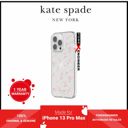 Kate Spade New York Protective Hardshell Case for iPhone 13 Pro Max 5G - Falling Poppies Blush  (Barcode: 191058137777 ) - Forexengineer-malaysia