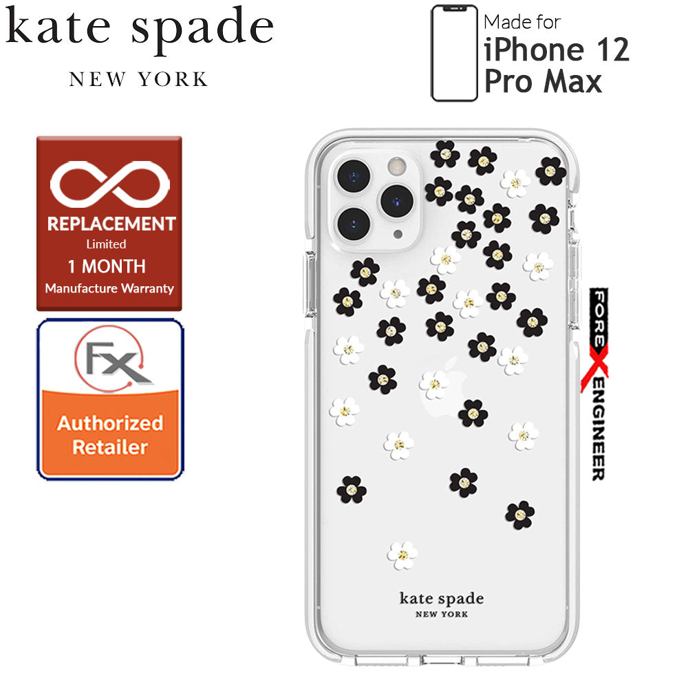 Kate Spade Protective Hardshell for iPhone 12 Pro Max 5G 6.7"- Scattered Flowers ( Barcode: 191058122681 )