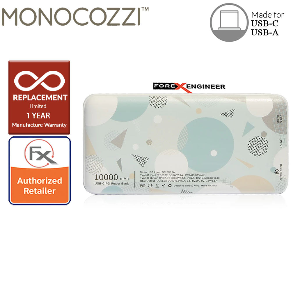 Monocozzi Pattern Lab Powerbank 10000mAh 18W PD QC3.0 GEO color