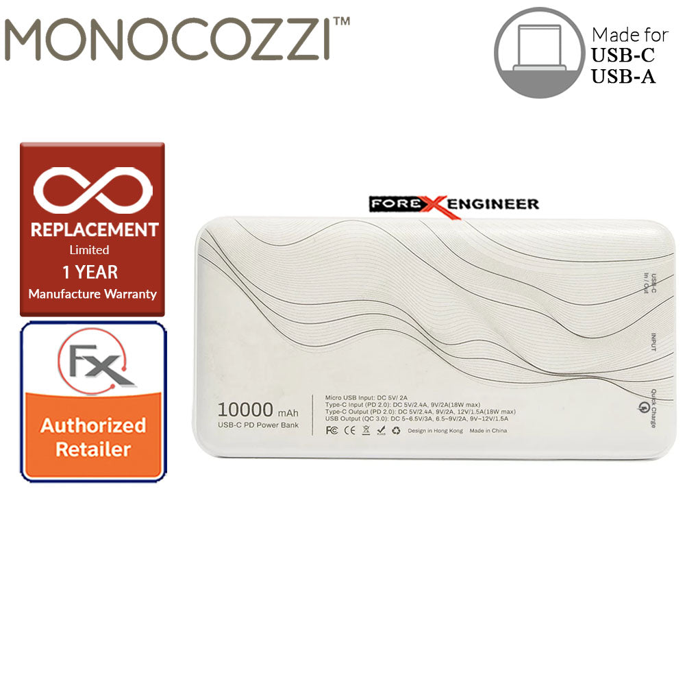 Monocozzi Pattern Lab Powerbank 10000mAh 18W PD QC3.0 Wave color