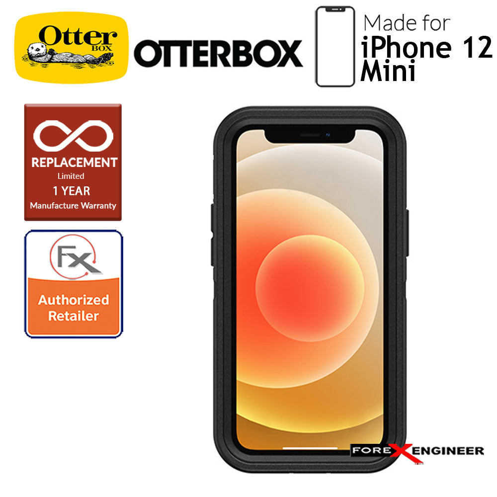 Otterbox Defender for iPhone 12 Mini 5G 5.4" - Black (Barcode : 840104215159)