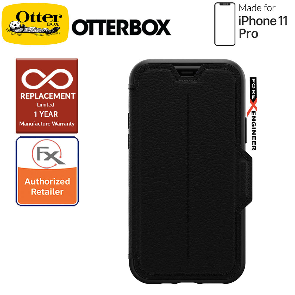 Otterbox Strada for iPhone 11 Pro - Leather Folio Case - Shadow Black Color