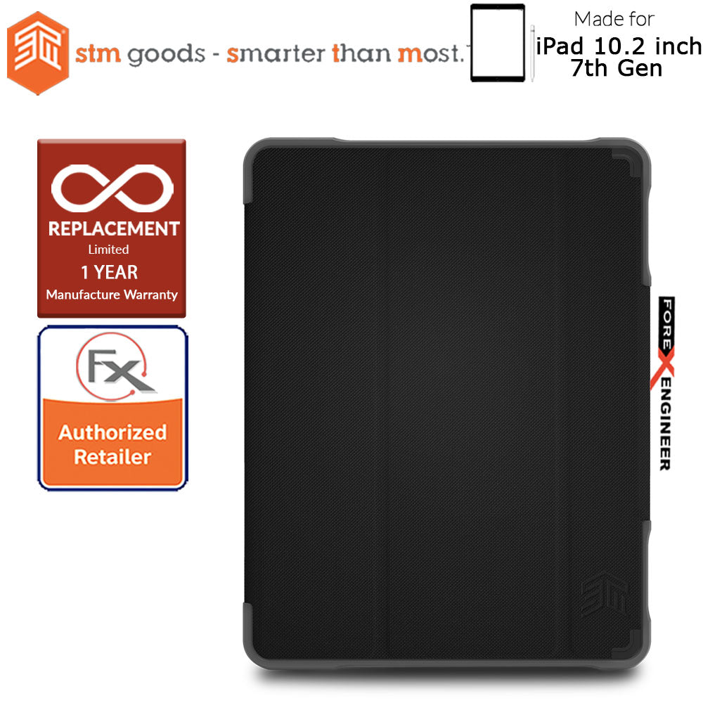 STM Dux Plus Duo for iPad 10.2 inch ( 7th - 8th - 9th Gen ) ( 2019 - 2020 ) - Black (Barcode: 765951764929 )