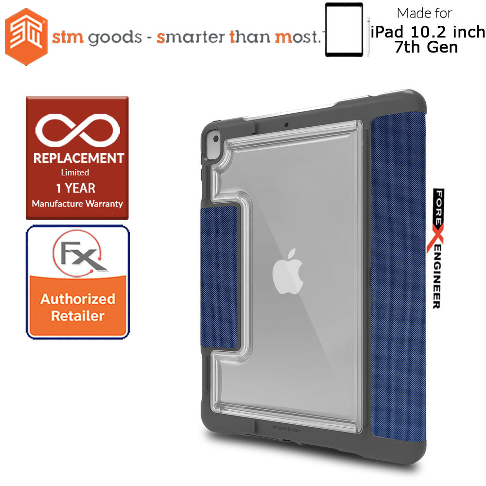 STM Dux Plus Duo for iPad 10.2 inch ( iPad 7th - 8th - 9th Gen ) ( 2019 - 2021 ) - Midnight Blue (Barcode: 765951764943 )