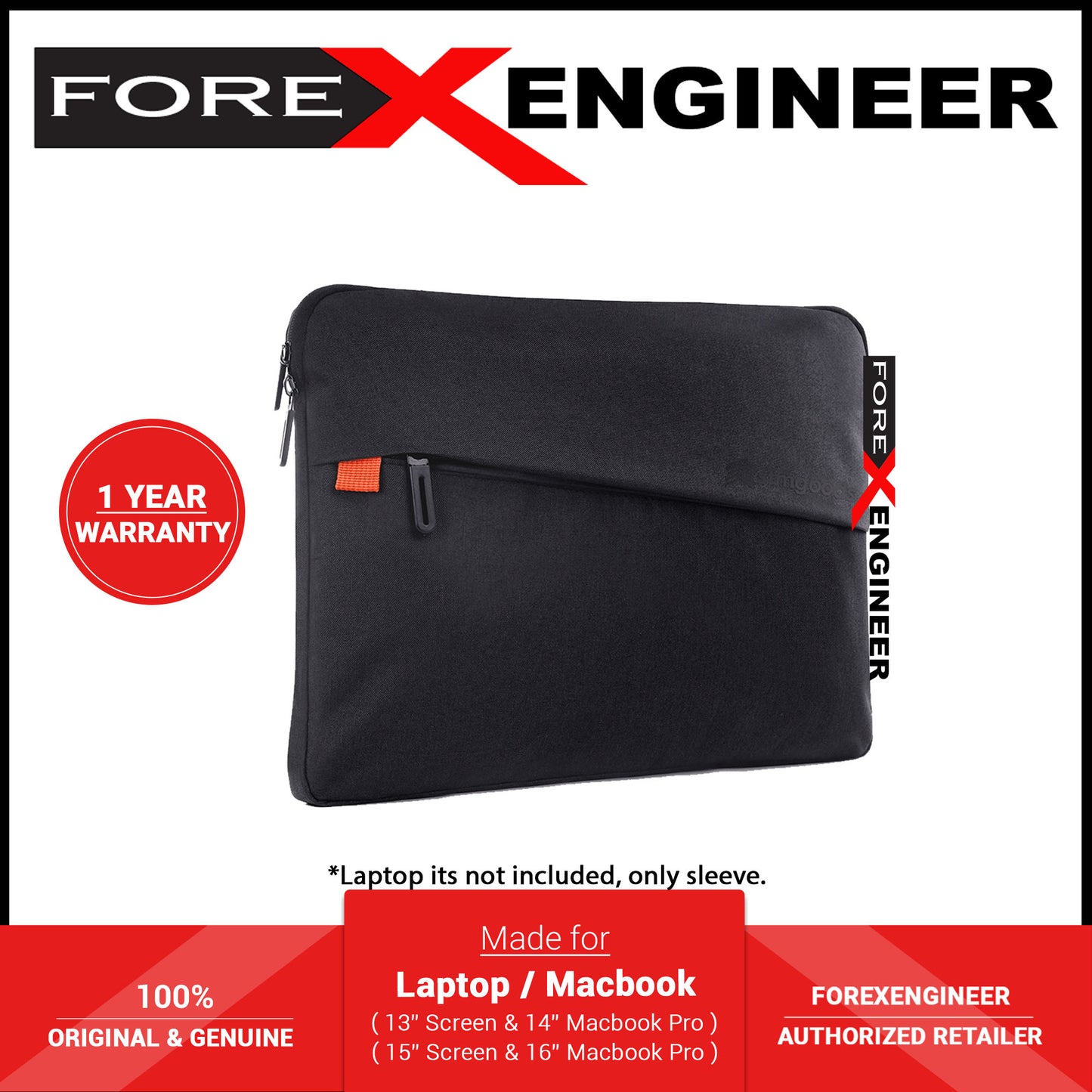 STM Gamechange Sleeve ( 13 inch ) - Laptop Sleeve - Black (Barcode: 765951764776 )