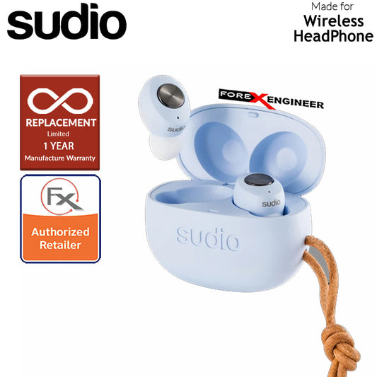 Sudio TOLV True Wireless Earbuds - Instant pairing - Blue Color ( Barcode : 7350071382042 )