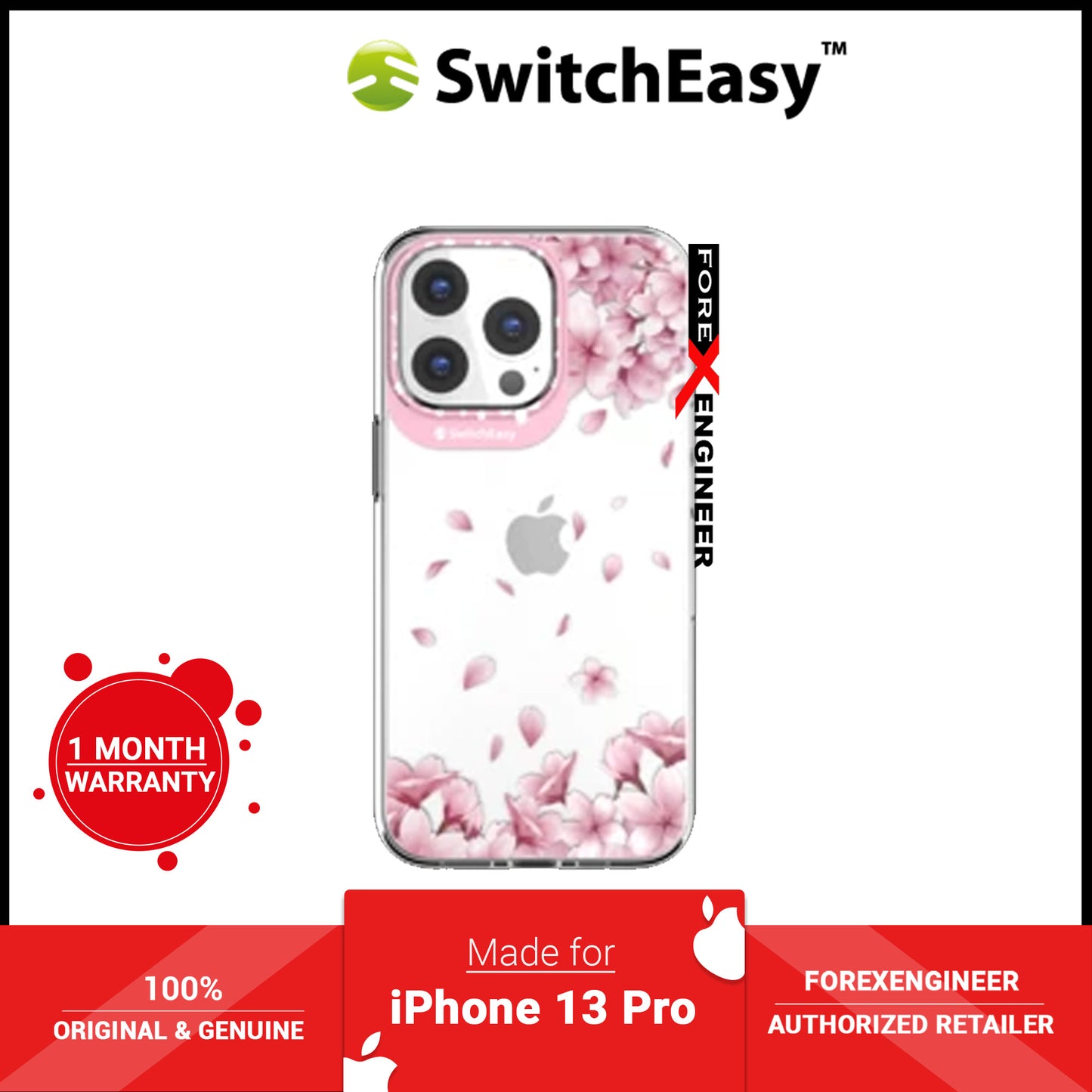 SwitchEasy Artist for iPhone 13 Pro 6.1" 5G - Double in-Mold Decoration - Sakura (Barcode: 4895241102431 )