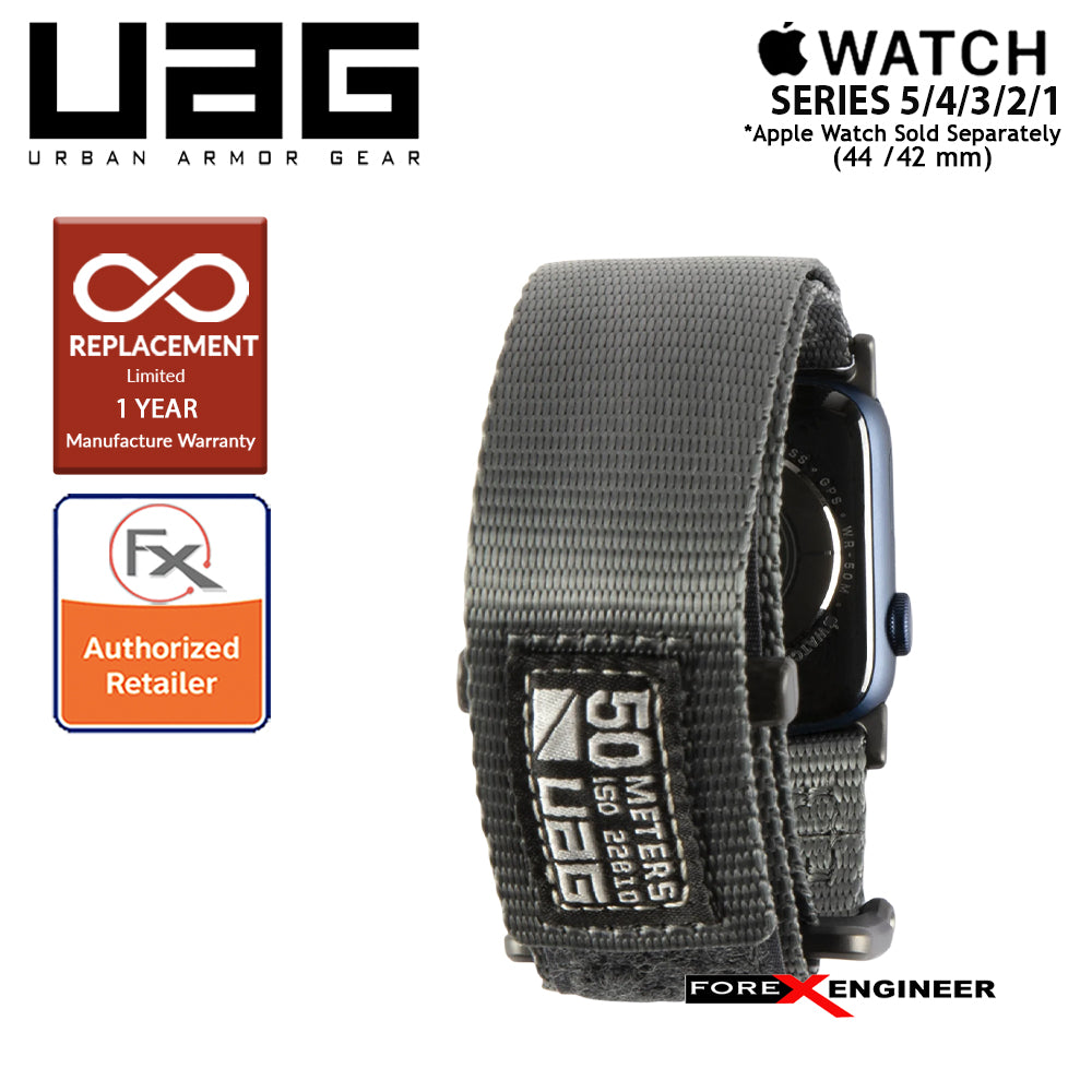 UAG Active Strap for Apple Watch for Series 7 - SE - 6 - 5 - 4 - 3 - 2 - 1 ( 45mm - 44mm - 42mm ) - Dark Grey (Barcode : 812451039795 )