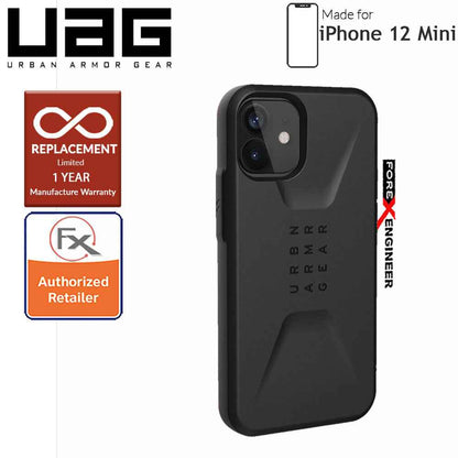UAG Civilian for iPhone 12 Mini 5G 5.4" - Black ( Barcode : 812451035971 )