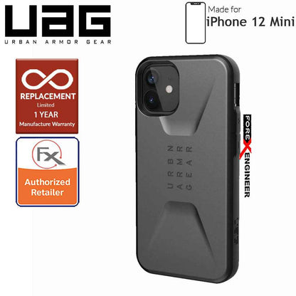UAG Civilian for iPhone 12 Mini 5G 5.4" - Silver ( Barcode : 812451036503)