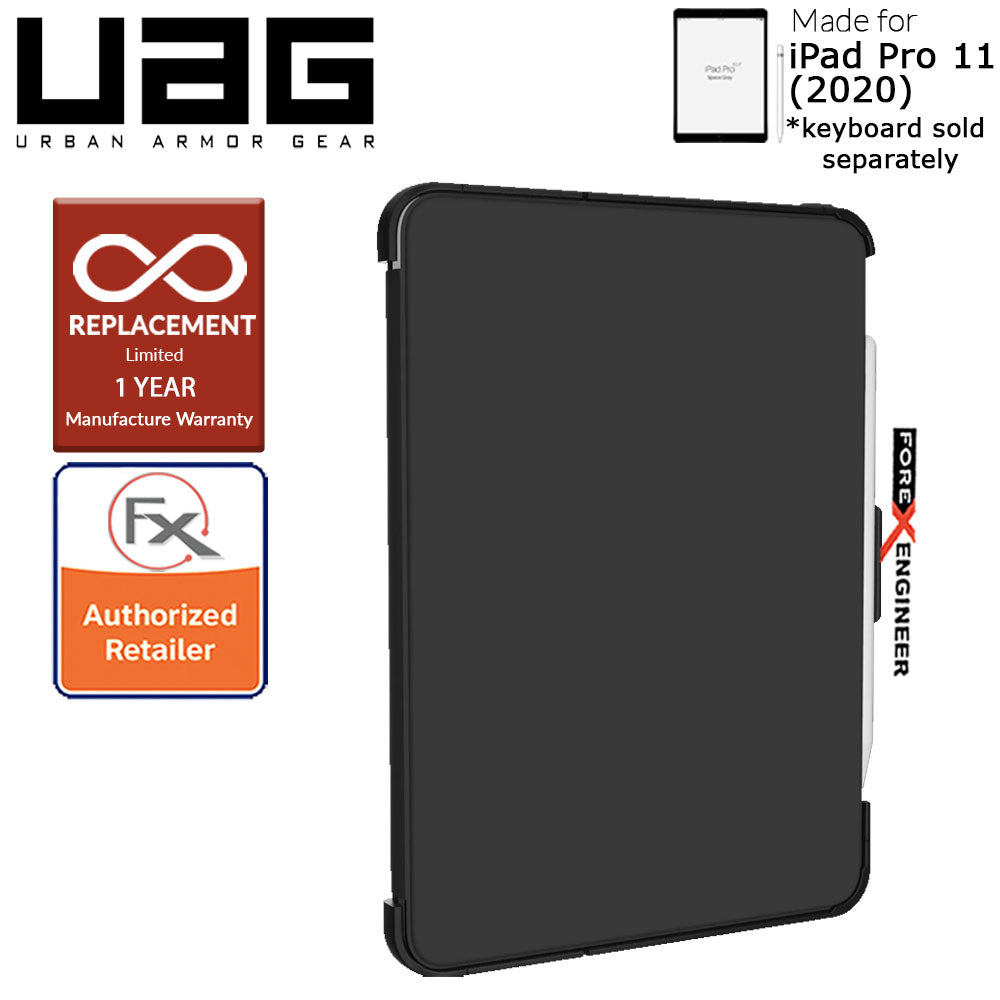 UAG Scout Series for iPad Pro 11 inch 2nd Gen 2020 - Compatible with Smart Keyboard Folio - Black Color ( Barcode: 812451034875 )