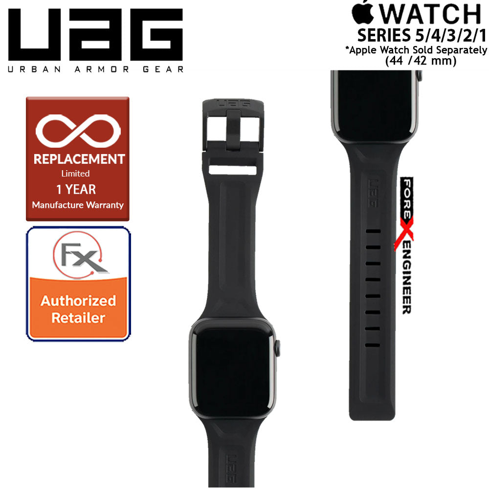 UAG Scout Strap for Apple Watch Series 7 - SE - 6 - 5 - 4 - 3 - 2 - 1 ( 45mm - 42mm - 44mm ) - Stainless steel hardware - Black ( Barcode : 812451034349 )