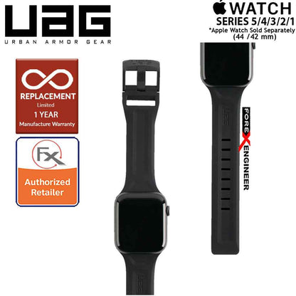 UAG Scout Strap for Apple Watch Series 7 - SE - 6 - 5 - 4 - 3 - 2 - 1 ( 45mm - 42mm - 44mm ) - Stainless steel hardware - Black ( Barcode : 812451034349 )