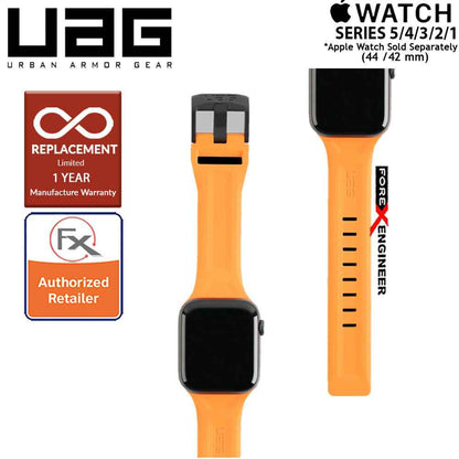 [RACKV2_CLEARANCE] UAG Scout Strap for Apple Watch Series 7 - SE - 6 - 5 - 4 - 3 - 2 - 1 ( 45mm - 42mm - 44mm ) - Stainless steel hardware - Orange Color ( Barcode : 812451034363 )
