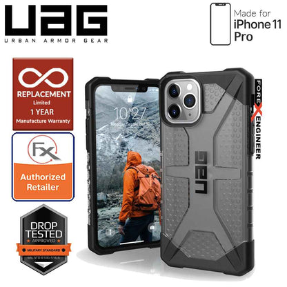 [RACKV2_CLEARANCE] UAG Plasma for iPhone 11 Pro - Feather Light Rugged & Military Drop Tested - Ash - Forexengineer-malaysia