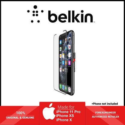 Belkin EZ Tray Tempered Curve Glass for iPhone 11 Pro - Xs - X - Clear