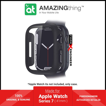 AMAZINGthing Marsix Case for Apple Watch Series 7 ( 41mm ) - Drop Proof - Black (Barcode: 4892878070553 )