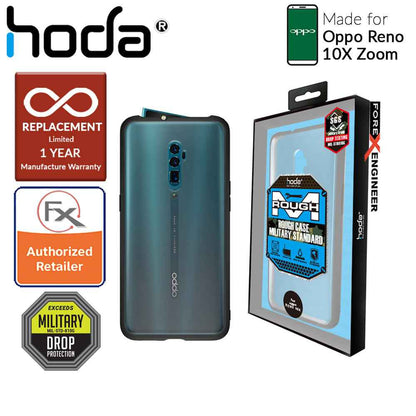 Hoda Rough Military Case for  OPPO Reno 10X Zoom - Military Drop Protection - Black - Forexengineer-malaysia