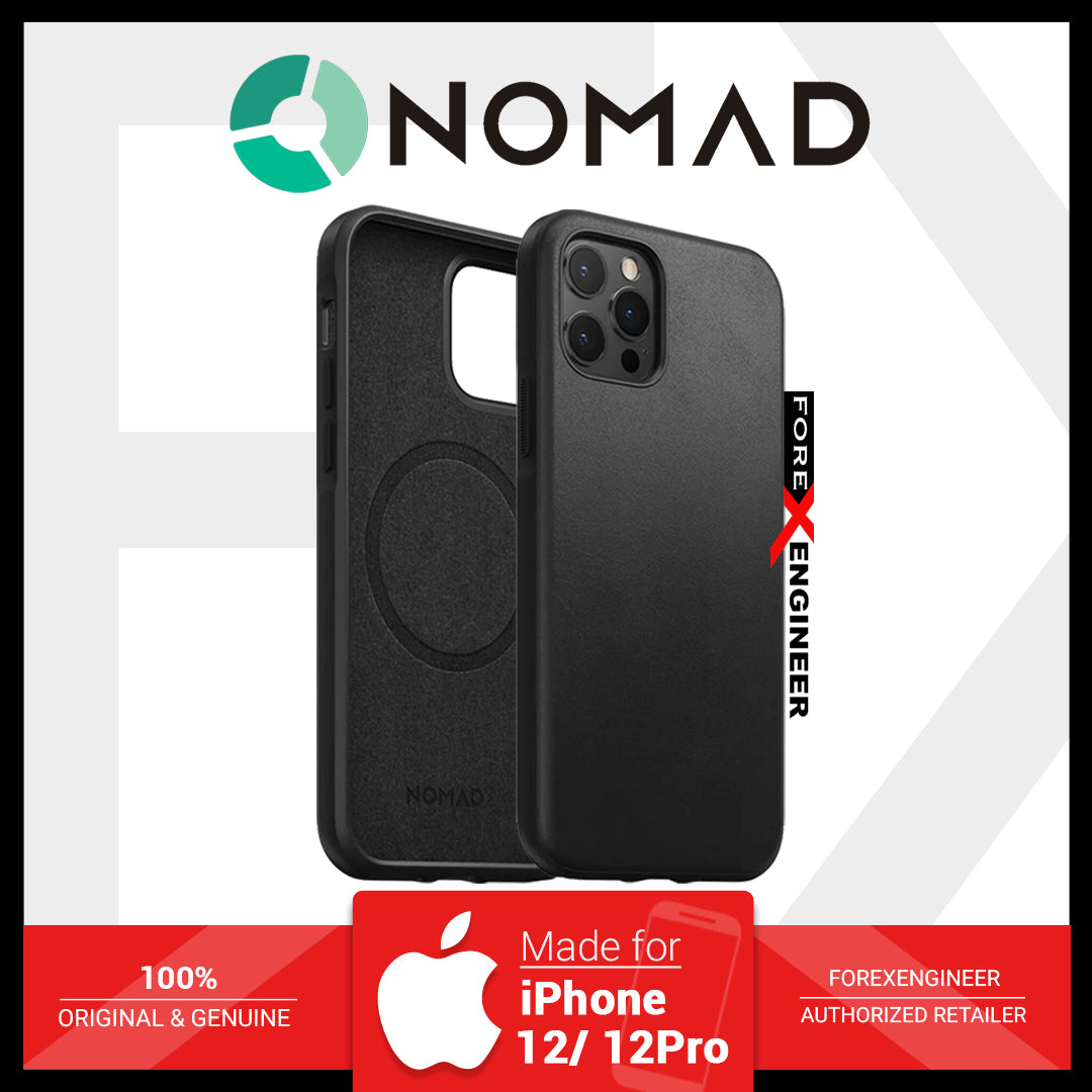 Nomad Rugged Case for iPhone 12 - 12 Pro 5G 6.1" - Magsafe and 5G Compatible - Black ( Barcode: 856500019666 )