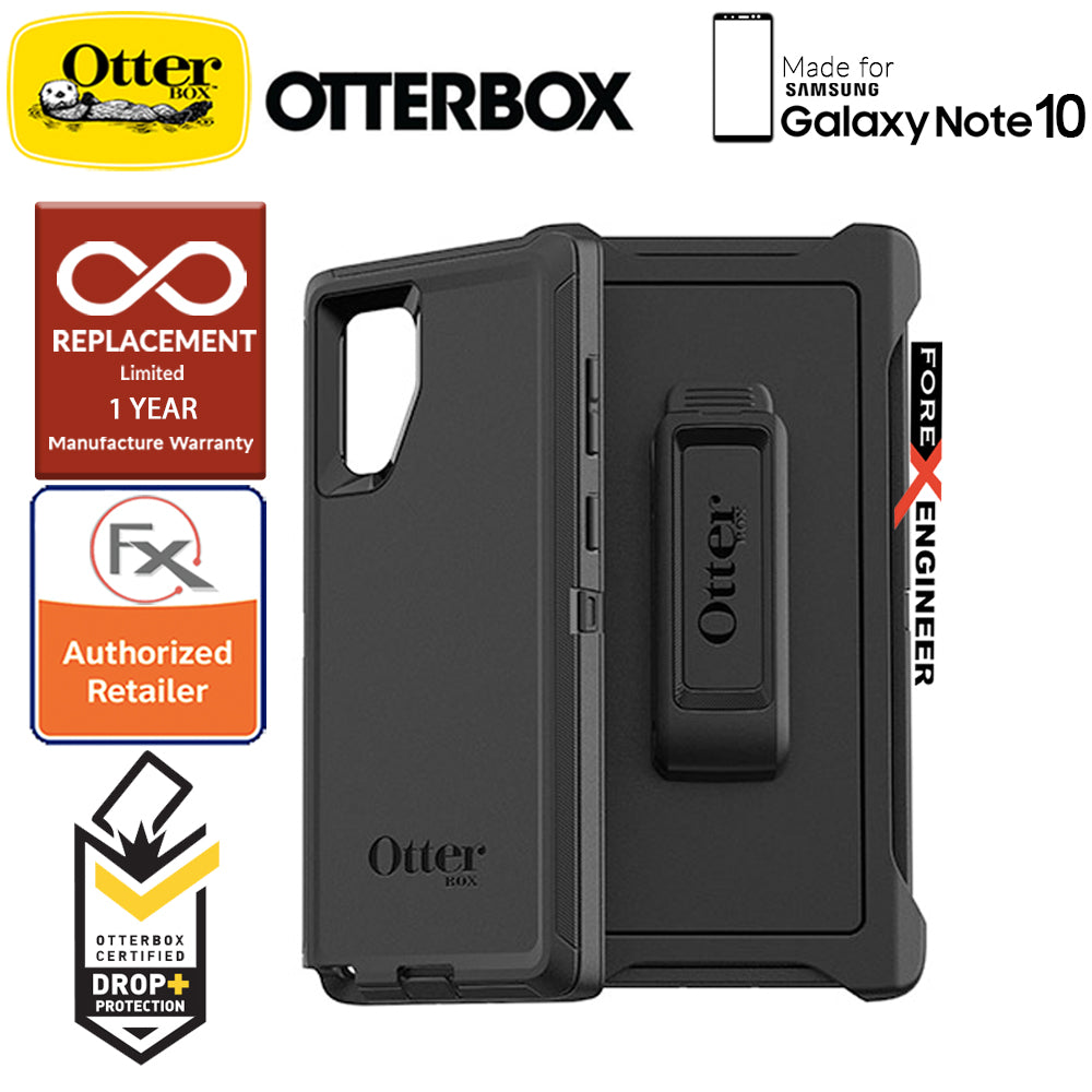 Otterbox Defender for Samsung Galaxy Note 10 - 2 Layers Lightweight Protection Case - Black