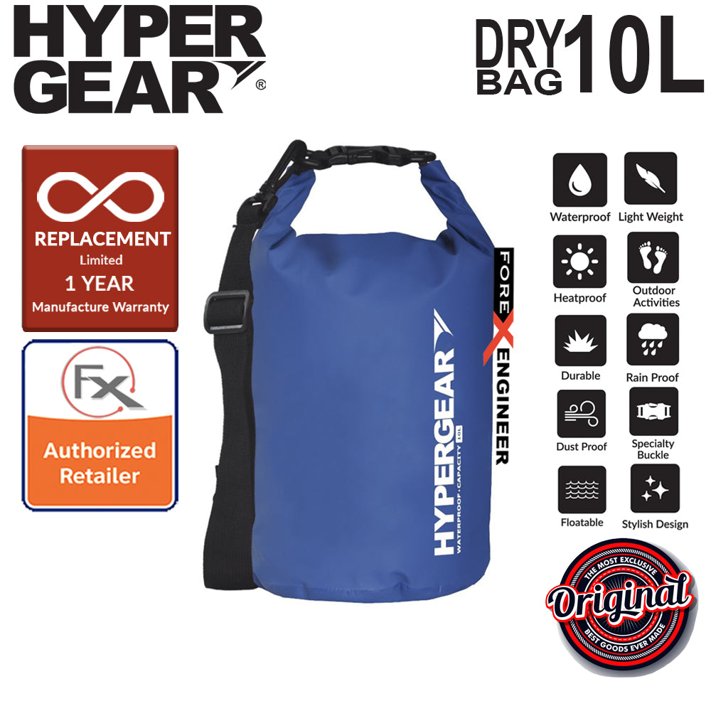 HyperGear Dry Bag 10L - IPX Waterproof Specification - Blue
