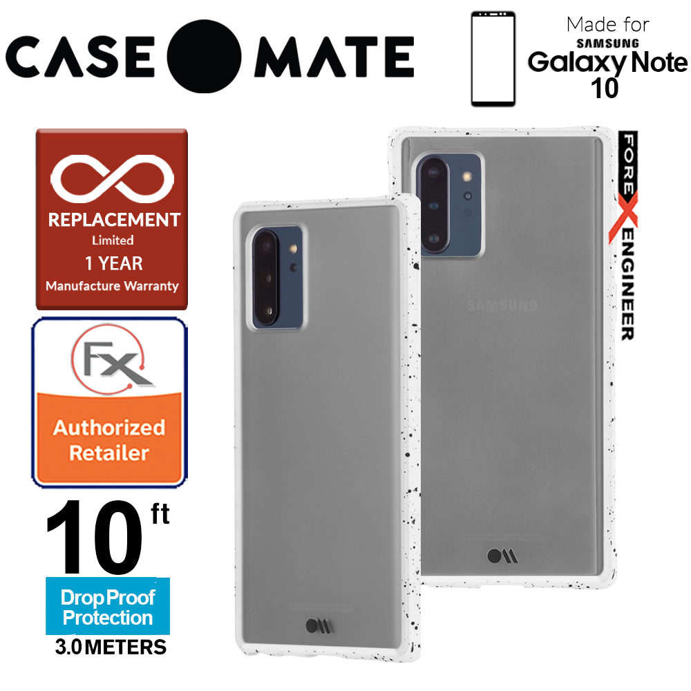 Case Mate Tough Speckled for Samsung Galaxy Note 10 - White